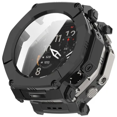 Produktbild von INF PC Schutzhülle mit Gehärtetem Glas für Amazfit T-Rex Ultra2 Outdoor Schwarz