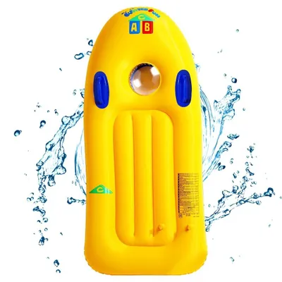 Image de Solidchoice - Planche de bodyboard gonflable avec poignées - Planche de nage portable pour enfants