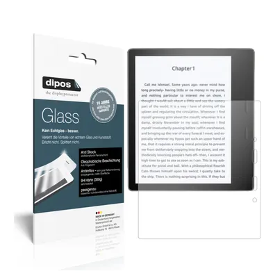 Produktbild von 1x Schutzfolie für Amazon Kindle Oasis (2019) matt - Anti-Shock 9H Folie dipos Glass Kunststoffglas