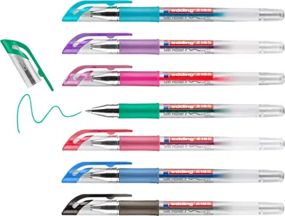 Zdjęcie produktu dla edding 2185 żelowa kulka w kulce (zestaw 7 sztuk)