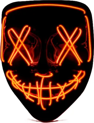 Produktbild von Gruselige Rote Led-Maske