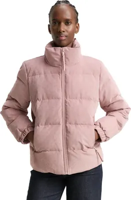 Produktbild von TOM TAILOR Denim Damen Cord Pufferjacke mit Stehkragen