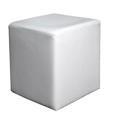 Immagine prodotto di Sgabello CasaDolce di forma rettangolare in bianco, dimensioni 36x36x40cm. Ideale per appoggiare i piedi o come seduta allungata.