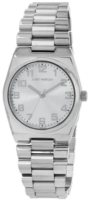 Produktbild von Schlichte Edelstahl Damenuhr Quarzwerk 5 ATM, 30 mm Gehäuse, 20 mm Armbandbreite