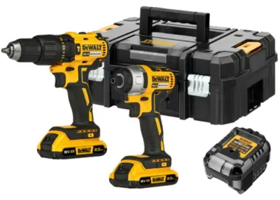 DEWALT Akku-Combo-Set DCK2060D2T 18V mit DCD778, DCF787, 2x 2,0Ah, TSTAK