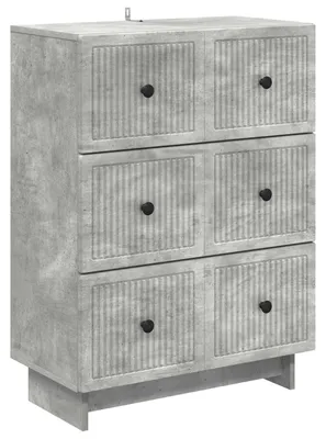Obrázek produktu pro Skříň se zásuvkami Betonově šedá 66 x 34,5 x 90 cm