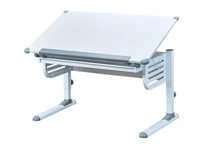 Produktbild von Inter Link Schülerschreibtisch Skalare mit Push-Function Schublade weiss