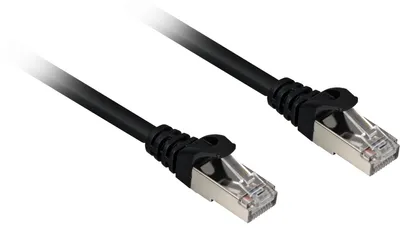 Produktbild von Patchkabel RJ45 Cat.6a SFTP (schwarz, 15 Meter, LSOH (Halogenfrei))