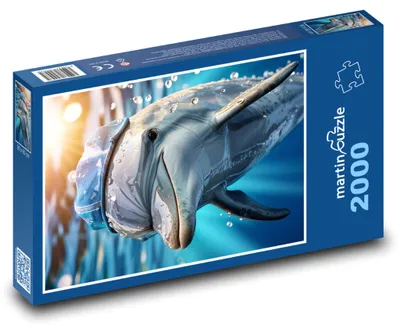 Obrázok produktu pre Puzzle 2000 Delfín v mori - martinpuzzle