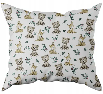 Produktbild von Nyks Kinder Kissenbezug 40x80 100% Baumwolle Tiermotiv