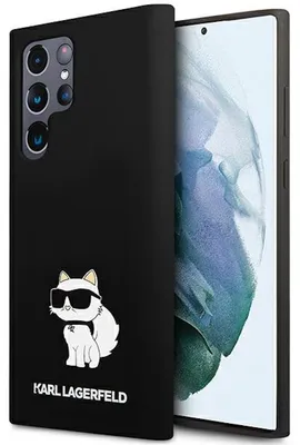 Image de Karl Lagerfeld Klhcs24Lsnchbck S24 Ultra S928 Hardcase Czarny/Black Silicone Choupette