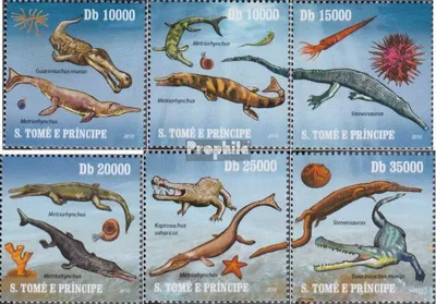 Produktbild von Briefmarken Sao Tome e Principe 2010 Mi 4301-4306 (kompl.Ausg.) postfrisch Prähistorische Reptilien