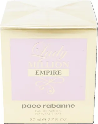 A product box for Paco Rabanne Lady Million Empire perfume.