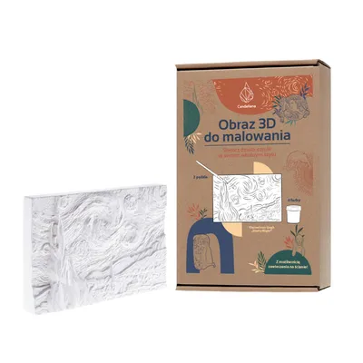 Produktbild von CANDELLANA Gips Malbuch 3D Malerei Vincent Van Gogh Satz von Farben und Pinsel