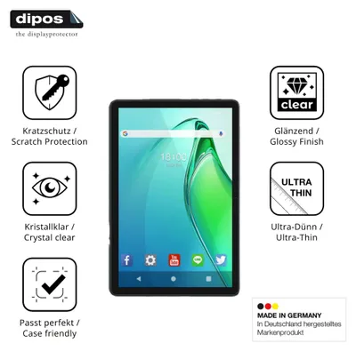 Produktbild von 2x Schutzfolie für ANTEMPER D106 klar Displayschutzfolie Folie Display Schutz dipos
