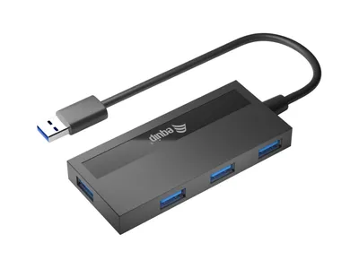 Obrázok produktu pre Vybavte 4-portový rozbočovač USB 3.0 a adaptér pre USB-C