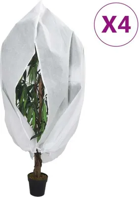 Obrázok produktu pre Flísové kryty na rastliny so zipsom 4 ks 70 g/m² 3,93x3 m