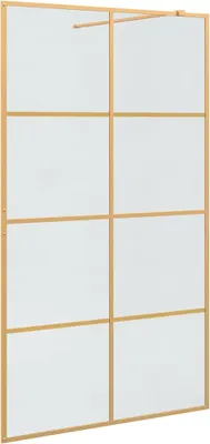 Zdjęcie produktu dla vidaXL Parawan prysznicowy złoty 115 x 195 cm Szkło hartowane