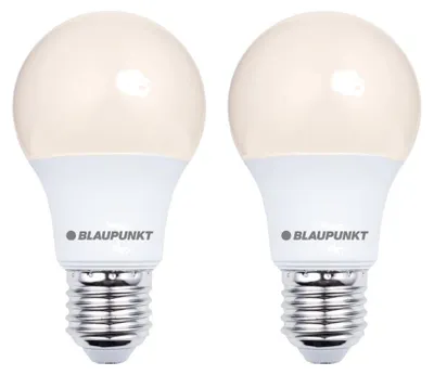 Produktbild von Blaupunkt Glühbirne e27 - Led Lampe - A60 Matt - 9W (entspricht 80W) - 900 Lumen - 2700K Warmweiß - Nicht-Dimmbar - 2er Set