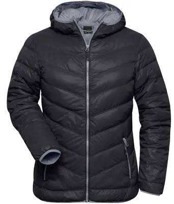 Image de Doudoune pour femme noire/grise, taille S