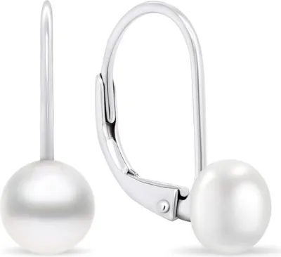 Produktbild von Fine silver earrings with pearls EA409W/410/411 - Diameter: 0.8 cm