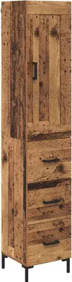 Image de Haut Armoire Bois Ancien 34,5 x 34 x 180 cm Bois d'ingénierie
