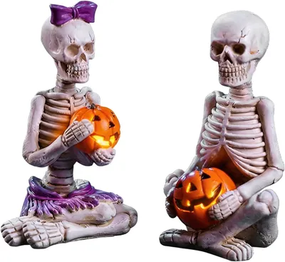 Produktbild von Halloween LED Skelett Ornamente, gruselige Dekoration für Halloween