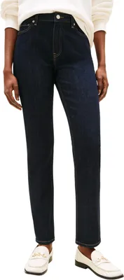 Productafbeelding van Tommy Hilfiger dames jeans, model Rinse Slim, mid-rise, blauw (Denim Rinse 01), maat 27W