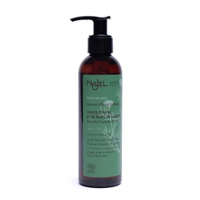 Produktbild von NAJEL C-SAV68NJ/6, Haut & Haar, Flüssigseife, Pumpenflasche, Wirkt beruhigend, Beruhigend, Honig, 200 ml