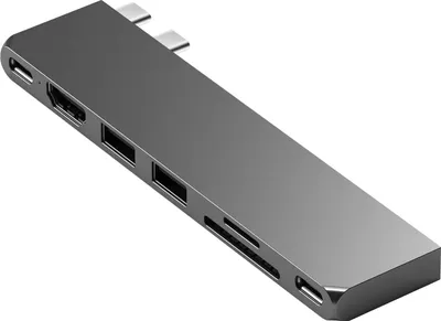 Produktbild von Satechi USB-C Pro Hub Slim Adapter Space Gray