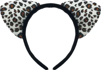 Produktbild von Oblique Unique Haarreif Haarreifen Schneeleopard Ohren Leoparden Kostüm Accessoire für Fasching Karneval Motto Party