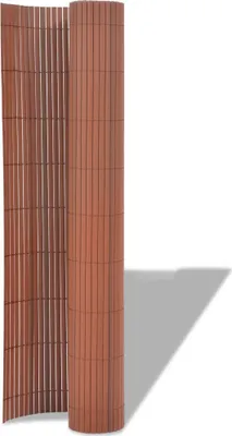 Immagine prodotto di Recinzione da Giardino a Doppio Lato in PVC 90x300 cm Marrone