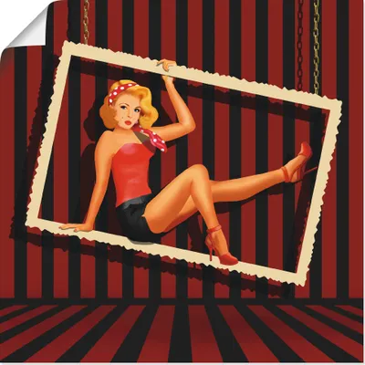 Produktbild von ARTland Poster Schönheit aus den 50er Jahren Größe: 100x100 cm