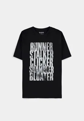 Obrázok produktu pre The Last Of Us - Run, Stalk, Click, Shamble, Bloat - Men's Short Sleeved T-shirt