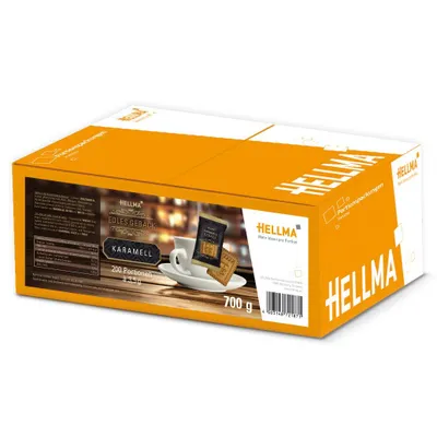 Productafbeelding van HELLMA 70102187 Edles Gebäck Karamell, 200er einzeln verpackt, im Karton