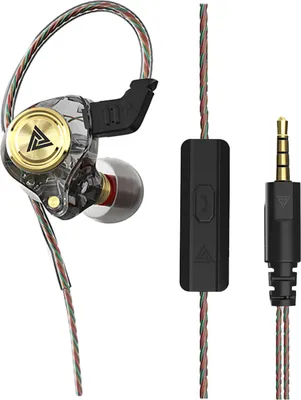 Produktbild von Leistungsstarker In-Ear-Kopfhörer mit Kabel und Mikrofon mit Geräuschunterdrückung. HiFi-Sound. Komfortabler Bühnenmonitor-Kopfhörer