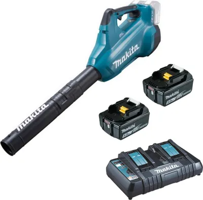 Produktbild von Makita Akku-Gebläse DUB362Z 2x 18V + Ladegerät DC18RD + 2x 5,0 Ah Akku BL1850b