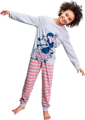 Image de Pyjama Pour Enfant Minnie Mouse Gris - 7 ans