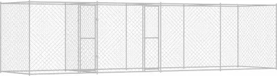 Obrázek produktu pro vidaXL Klec pro psy stříbrná 600 x 200 x 200 cm Pozinkovaná ocel