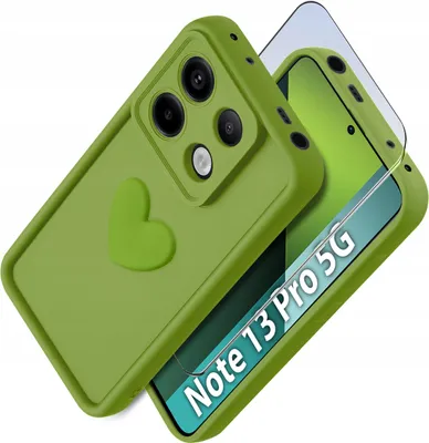 Immagine prodotto di Custodia per Xiaomi Redmi Note 13 Pro 5G in silicone OPACO cuore + Vetro 9H