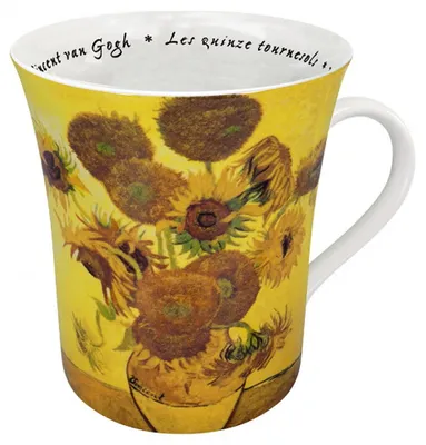 Immagine prodotto di Könitz Les Fleurs van Gogh Becher, Sonnenblumen, Tasse, Kaffeeteasse, Porzellan, Sonnenblume, 410 ml, 11 1 100 0689