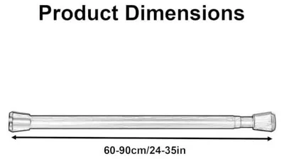 Imagen del producto de Varilla para cortinas con sistema de resorte - 60-240 cm, no requiere taladrar