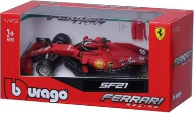Immagine prodotto di Ferrari SF21 2021 Leclerc F1 auto 1:43 BBURAGO