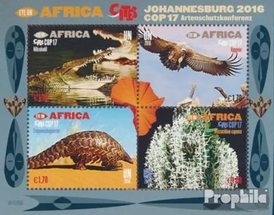 Produktbild von Briefmarken UNO - Wien 2016 Mi Block41 (kompl.Ausg.) postfrisch Artenschutzkonferenz