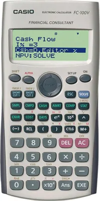 Produktbild von Wissenschaftlicher Taschenrechner Casio FC-100V Schwarz Grau