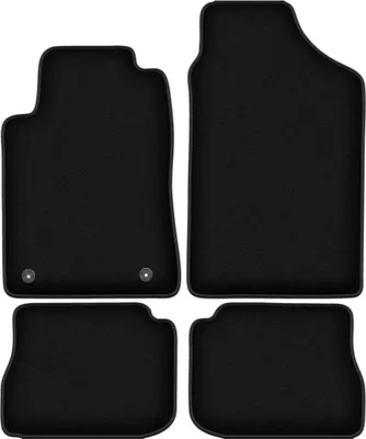 Immagine prodotto di Tappetini in velluto per Peugeot 605 (1989-1999, berlina) neri, set 4 pz, con fissaggi