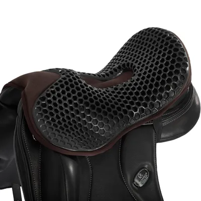 Produktbild von Acavallo Sattelsitzkissen Dressur Ortho-Pubis Gel Out 20mm, Größe:L, Farbe:braun