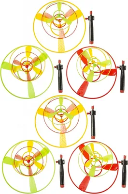 Produktbild von 6x Flugkreisel Spiel Hubschrauber Propeller fliegende Untertasse Mitgebsel Tombola