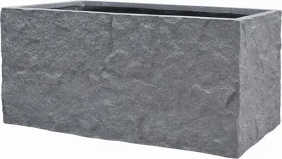Produktbild von Pflanzgefäß The Rock Pflanzkasten Blumenkasten 33x83x38 cm Steinoptik Grau
