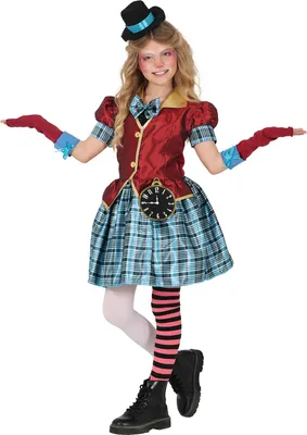 Produktbild von Karnevalskostüm Hutmacher World Book Day Märchenhaft Fasching Kinderhut Kostümspektakel Bunte Verkleidung Hutmacher Fantasy Abenteuergeschichte Kostümspaß Wunderwelt, Größe: 110/116 Farbe: Blau / Braun